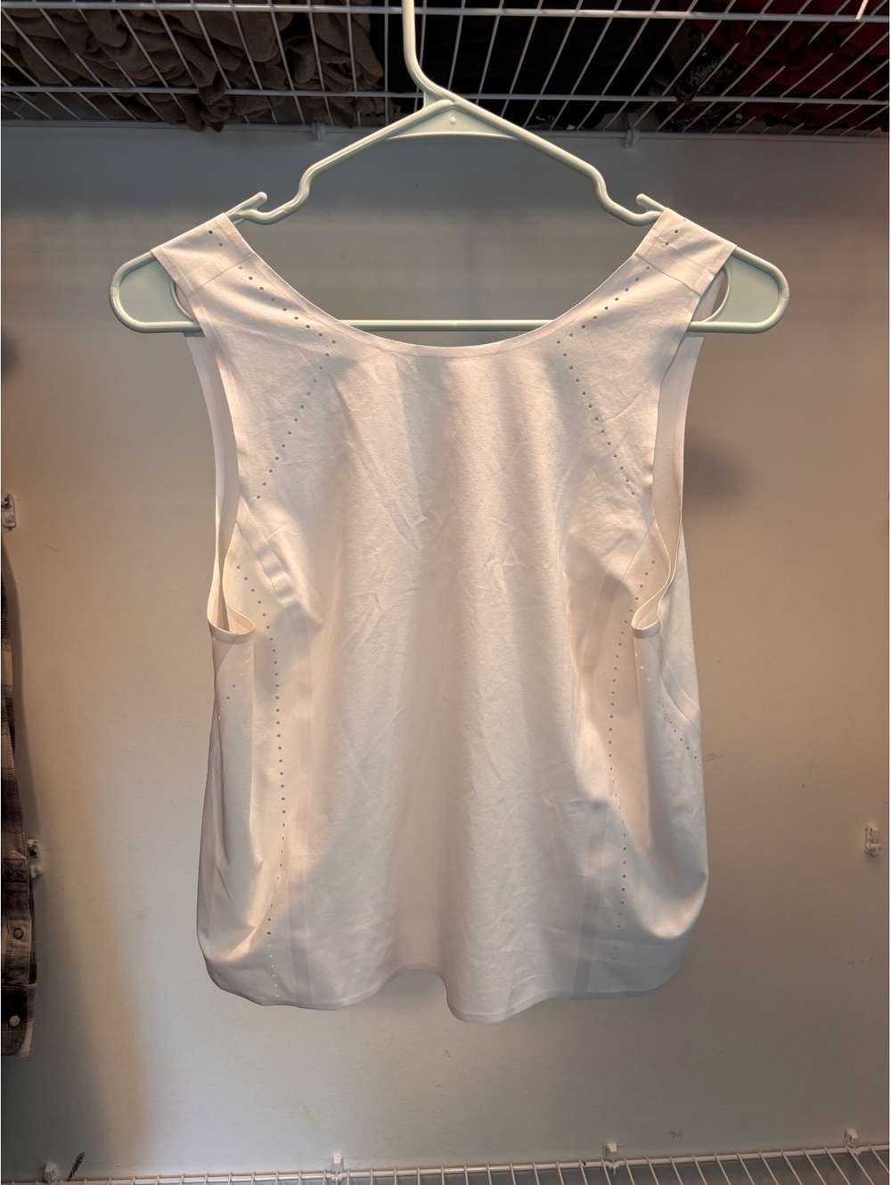 Athleta White Sleeveless Performance Tank Top Size S